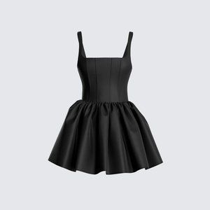 FINESSE - Belle Black Mini Dress